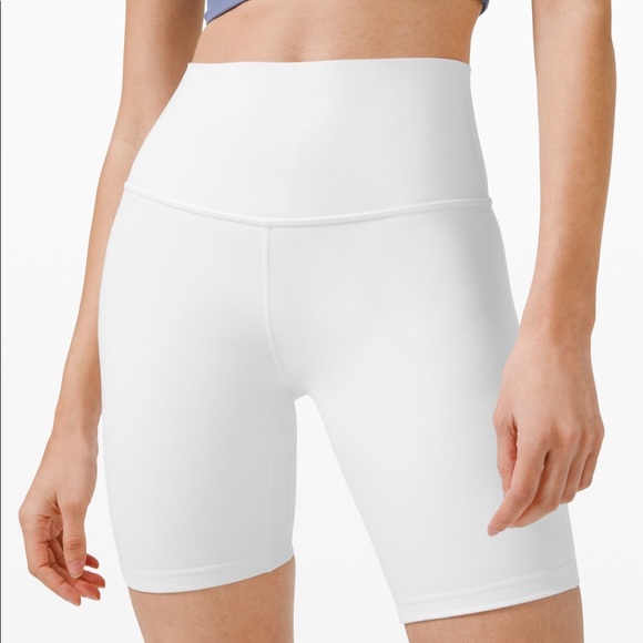 New with Tags - White Lululemon Align Shorts 8” - Picture 3 of 5